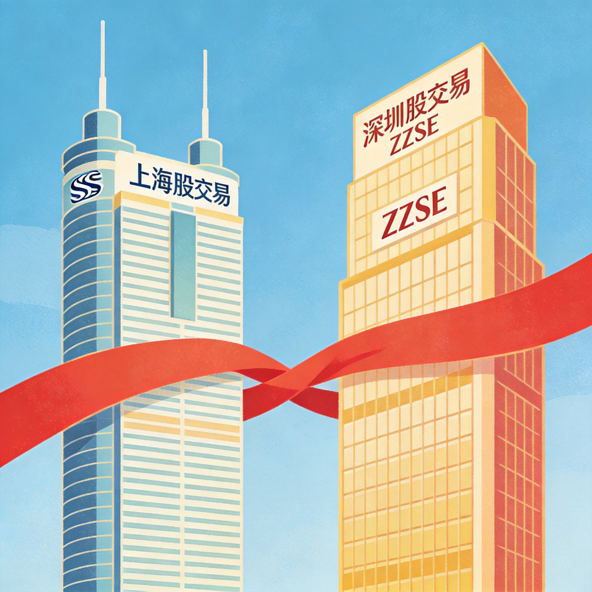 中国两大股票交易所